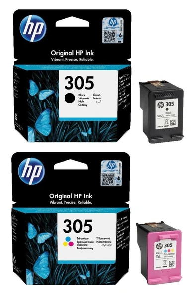 HP Deskjet 2700 Orjinal Kartuş - 305 3ym61ae 3ym60ae Avantaj Paket ürün görseli 1