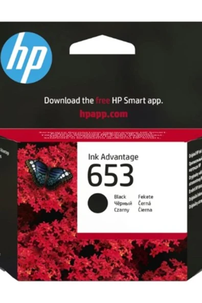 HP 653 Black Siyah Kartuş 3YM75AE ürün görseli 1