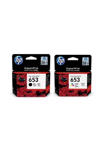HP uyumlu 653 3ym75ae / 3ym74ae Avantaj Paket Orjinal Kartuş / Deskjet 6075 / 6475 ürün görseli 1