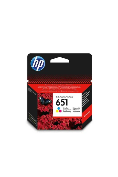 HP 651-C2P11AE Renkli Orijinal Kartuş ürün görseli 1