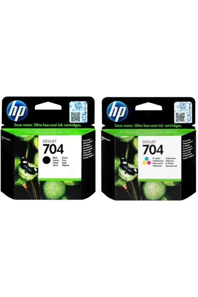HP 704 Deskjet 2060 Orijinal Ikili Kartuş Seti ürün görseli 1