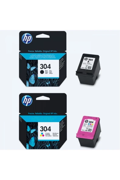 HP 304 Orjinal Kartuş Set N9k05ae -n9k05ae / Deskjet 2600/2620/2630 /3720 / 3730 / 3732 ürün görseli 1