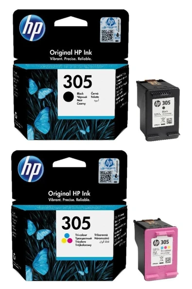 HP 305 3ym61ae 3ym60ae Kartuş 2'li Paket ürün görseli 1