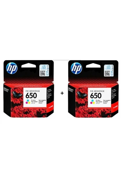HP 650 Renkli 2 Li Set Kartuş ürün görseli 1