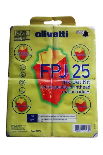 OLİVETTİ LETTERA Olivetti FPJ-25 Siyah Orijinal Kartuş ürün görseli 1