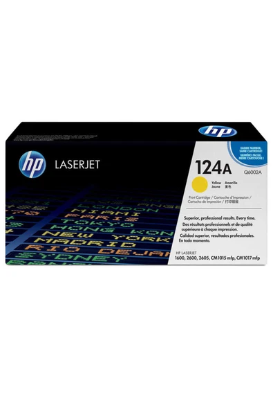 HP 124A-Q6002A Sarı Orijinal Toner ürün görseli 1