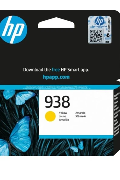 HP 938 Yellow Sarı Kartuş 4s6x7pe ürün görseli 1