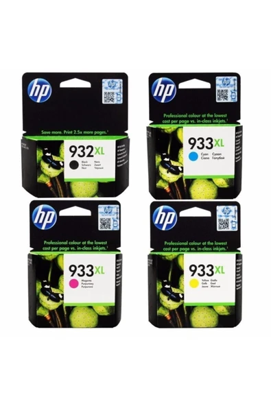 HP 932XL/933XL 4 RENK ORJİNAL SET KARTUŞ ürün görseli 1