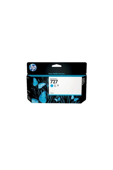 HP 727 Cyan Mavi 130ml Plotter Kartuşu B3p19a ürün görseli 1