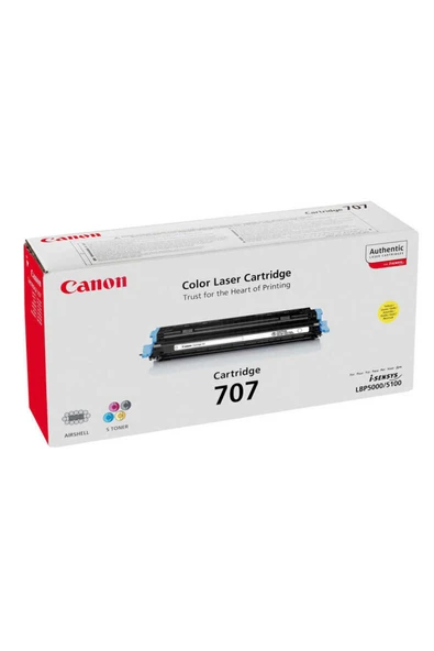 Canon Crg-707y (9421A004) Sarı Toner - Lpb5000 / Lbp5100 (T5480) ürün görseli 1