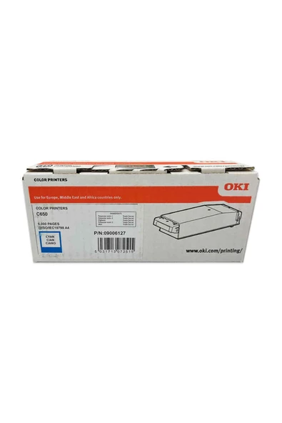 Oki OKI C650-09006127 Mavi Toner ürün görseli 1