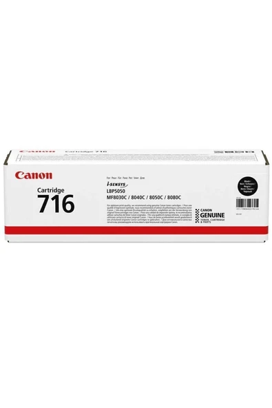 Canon Crg-716/1980b002 Siyah Orijinal Toner ürün görseli 1