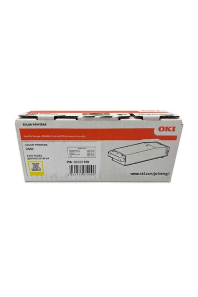 Oki OKI C650-09006129 Sarı Toner ürün görseli 1