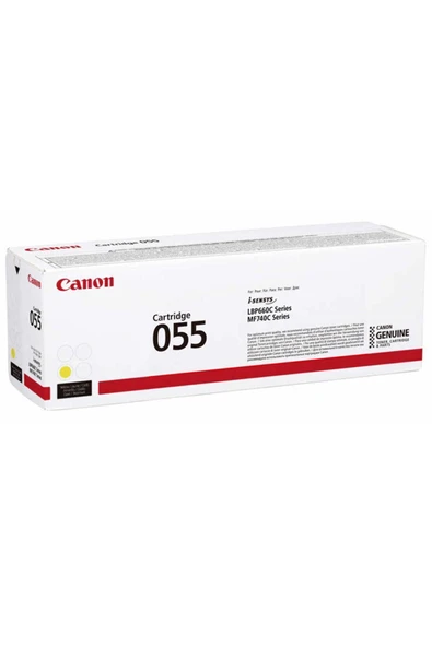 Canon Crg-055y (3013C002) Sarı Toner - Lbp662cdw / Mf742cdw ürün görseli 1