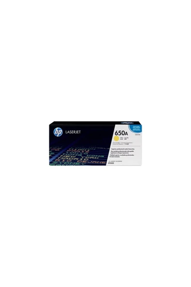 HP 650A-CE272A Sarı Orijinal Toner ürün görseli 1