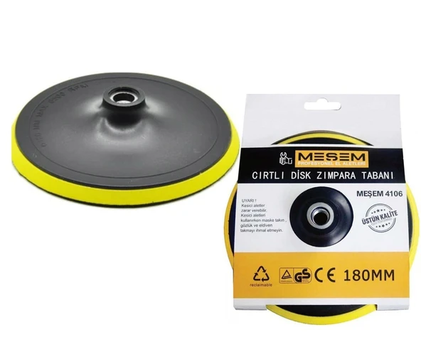 PTTAVM: 180 mm Cırtlı Zımpara Disk Altlığı MES4106