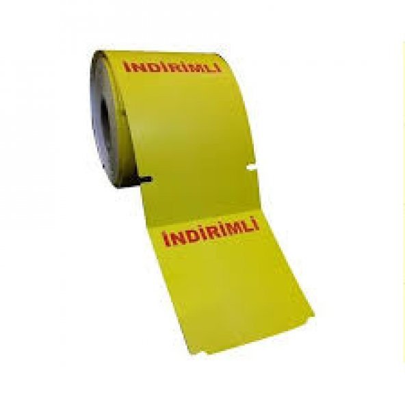 100X168 RAF ETİKETİ SARI ZEMİN 250 SARIM ürün görseli 1