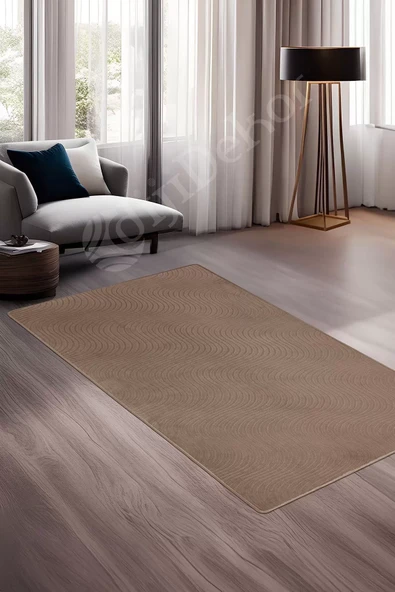Halı Cool Kahverengi Sahra Kaymaz Yıkanabilir Yolluk Kilim Salon Halısı Modelleri ürün görseli 1