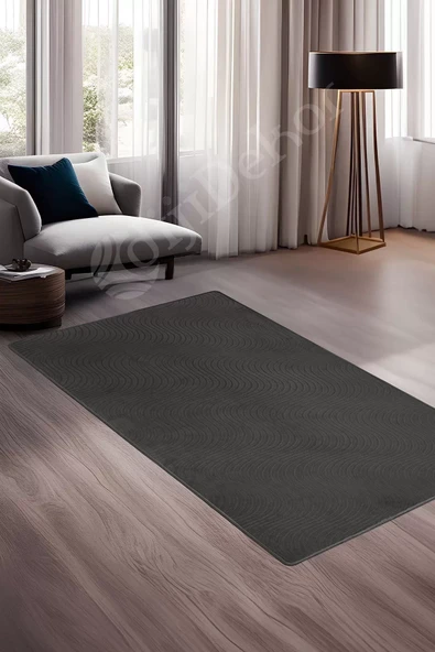 Halı Cool Antrasit Sahra Kaymaz Yıkanabilir Saçaksız Yolluk Kilim Salon Halısı Modelleri ürün görseli 1