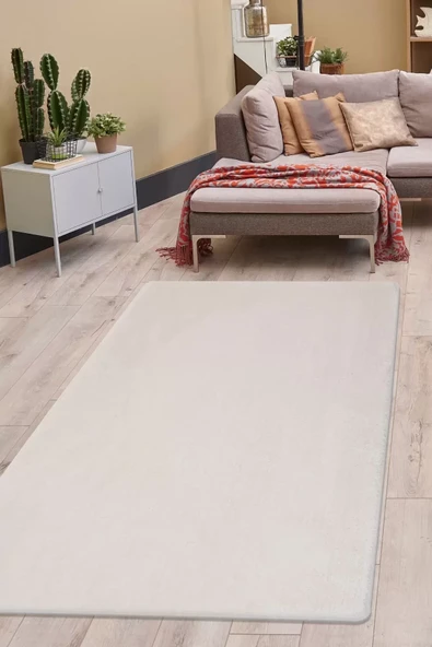Peluş Halı Açık Vizon Cool Yıkanabilir Post Kesme Yolluk Kilim Salon Halısı Modelleri ürün görseli 1