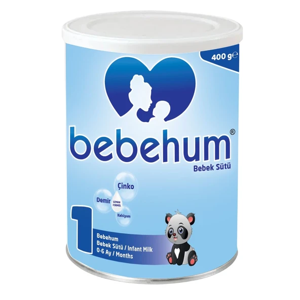Bebehum 1 Numara Teneke Bebek Sütü 0-6 Ay 400 gr ürün görseli 1
