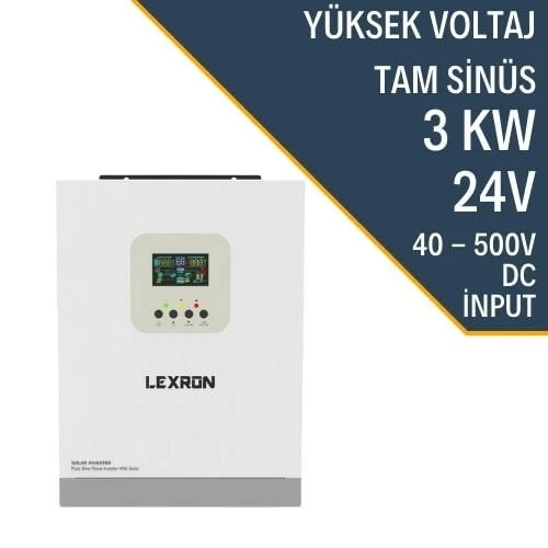 Lexron 3Kw 3000W Hv Mppt 40-500 Pv Input Akıllı Tam Sınus Inverter ürün görseli 1