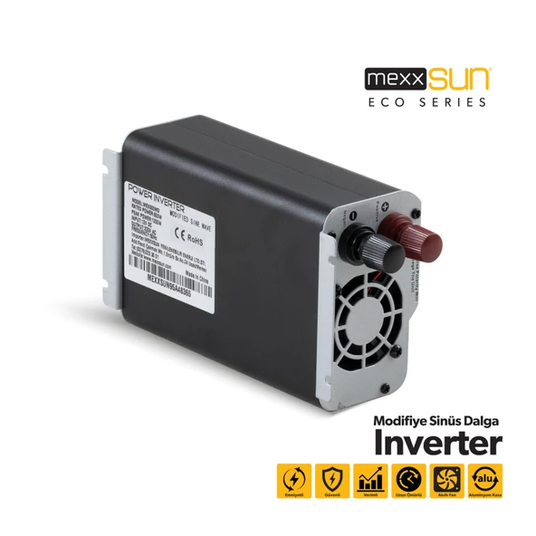 Mexxsun 12V 600W Modifiye Sinüs İnverter - Resim 3