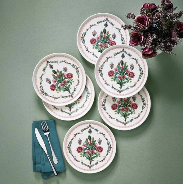 Fecra Revak 6 Parça Pasta Tabağı Seti - Resim 3