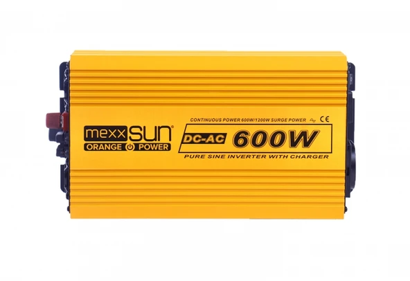 Mexxsun 600 Watt 12v/220v Tam Sinüs Şarjlı İnverter ürün görseli 1