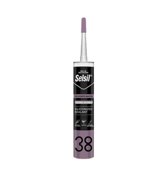 Selsil Silikonize Mastik, 500 gr Beyaz ürün görseli 1