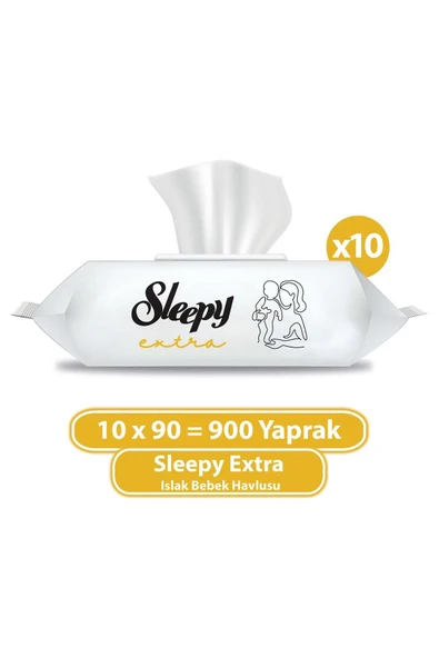 Sleepy Extra Islak Bebek Havlusu 10x90 (900 Yaprak) ürün görseli 1