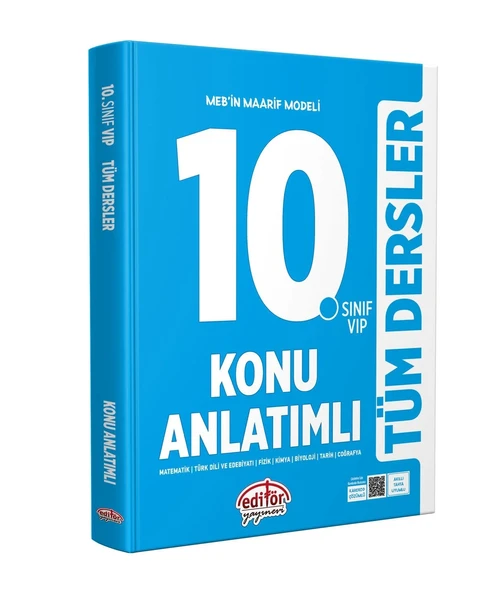 Editör Yayınları Maarif Modeli 10. Sınıf VİP Tüm Dersler Konu Anlatımlı ürün görseli 1