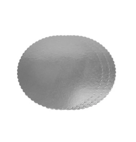 Turta Mendili / Pasta Altlığı Gümüş Yuvarlak 20 cm 10 adet ürün görseli 1