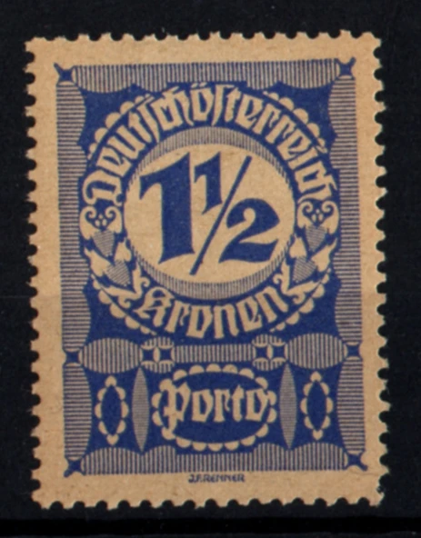 EABİ-Avusturya 1920 Taxe Pulları 1.50 Kr (ws1328) ürün görseli 1