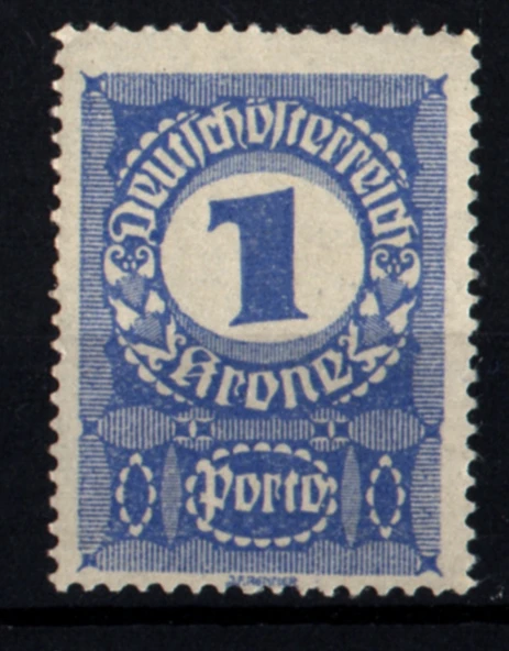 EABİ-Avusturya 1920 Taxe Pulları 1 Kr (ws1329) ürün görseli 1