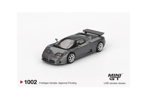 Mini GT 1002 Bugatti EB110 Super Sport Grigio Scuro MGT01002-L 1/64 Model Araba ürün görseli 1