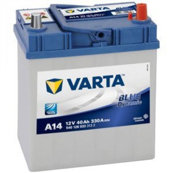 12V 40 AMPER 330A EN VARTA DAR TİP İNCE KUTUP A14 Ü.T 2026 ürün görseli 1