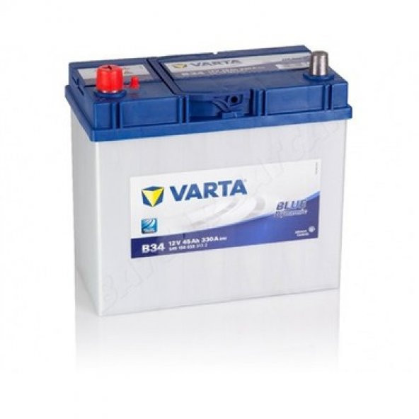 B32 12V 45 AMPER 330A EN VARTA AKÜ TERS KUTUP DAR TİP  Ü.T 2025 ürün görseli 1