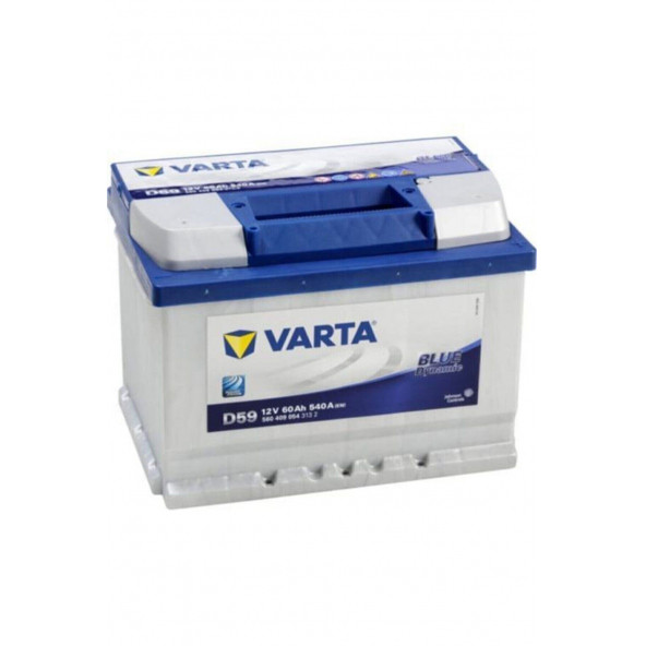 D59 12V 60 AMPER 540A EN VARTA AKÜ ALÇAK TİP ürün görseli 1
