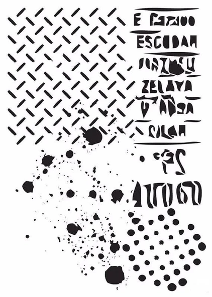 MIX MEDİA STENCIL MA SERİSİ MA78 21X29 ürün görseli 1