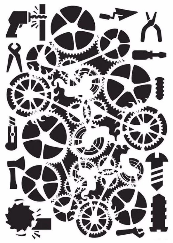 MIX MEDİA STENCIL MA SERİSİ MA82 21X29 ürün görseli 1