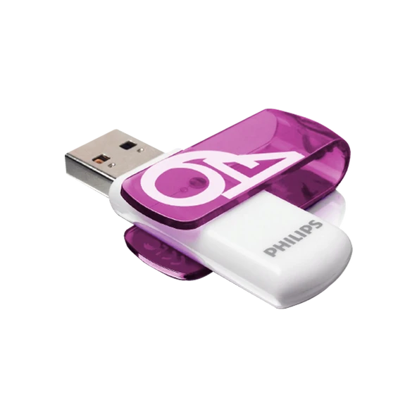 PHILIPS 64GB USB 2.0 25/10MB/S FM64FD05B/00 - Resim 2