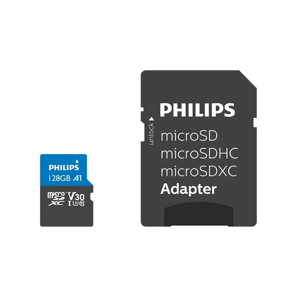 PHILIPS 128GB MICRO SDXC 100 MB/S C10 FM12MP65B/00 ürün görseli 1
