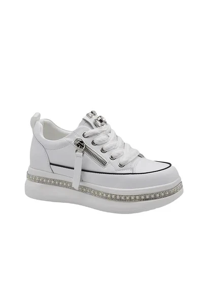 GUJA 25Y423-4 GİZLİ DOLGU TAŞ SARGILI KADIN SNEAKER AYAKKABI ürün görseli 1