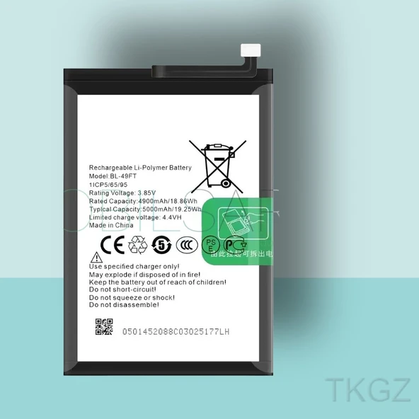 Tkgz - Tecno Camon 17 - BL-49FT - Batarya Pil Orijinal Sıfır ürün görseli 1