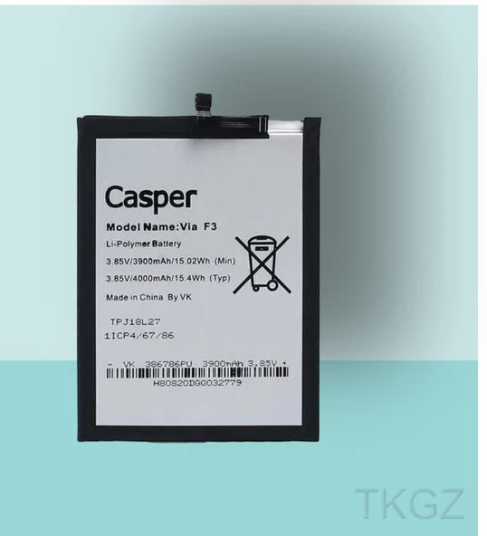 Tkgz - Casper F3 Batarya Pil Orijinal Sıfır ürün görseli 1