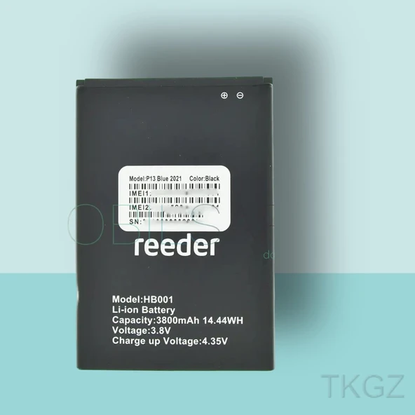 Tkgz - REEDER S19 MAX PRO S Batarya Pil Orijinal Sıfır ürün görseli 1