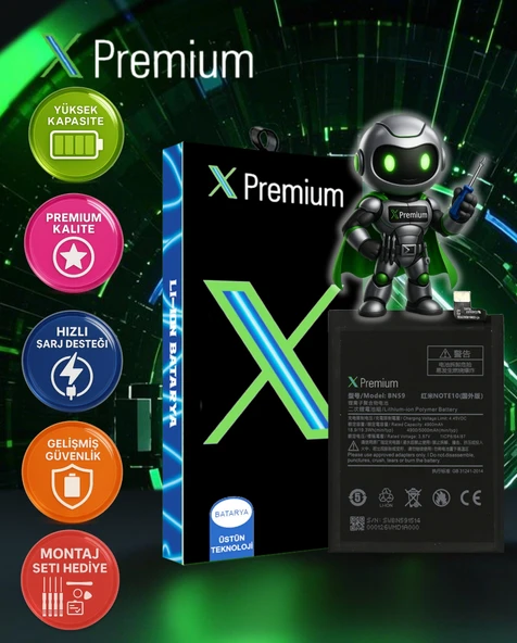 Xiaomi Redmi Note 10 / Note 10S BN59 Batarya Xpremium Pil Süper Yüksek Kalite 5000 mAh ürün görseli 1