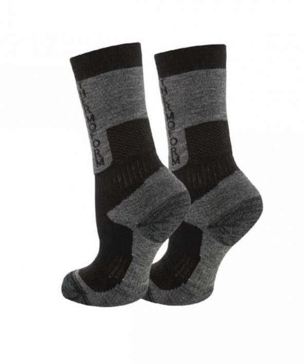 Thermoform Outdoor Çocuk Çorap Siyah - Resim 2