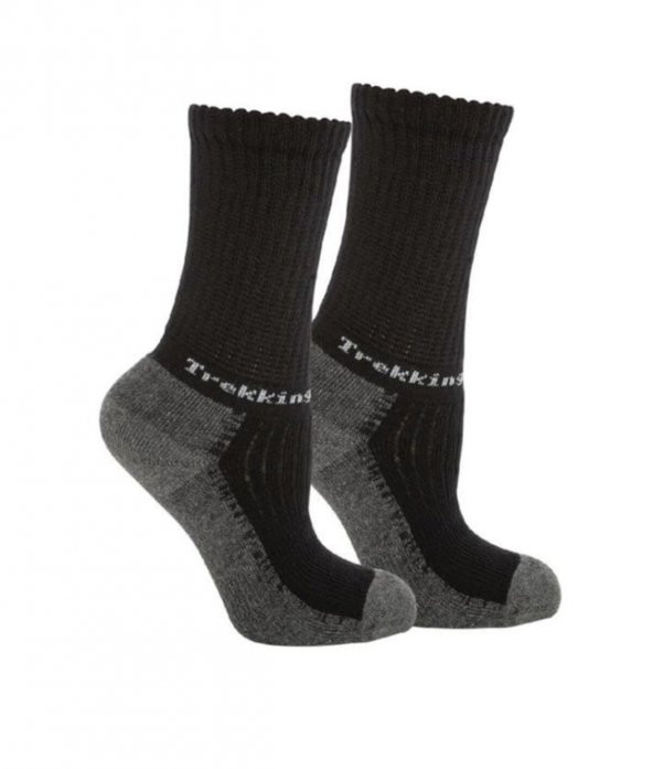 Thermoform Trekking Çocuk Çorap Siyah ürün görseli 1